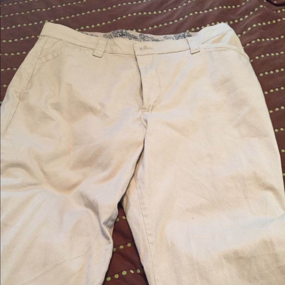 Lee comfort fit waist band kaki pants